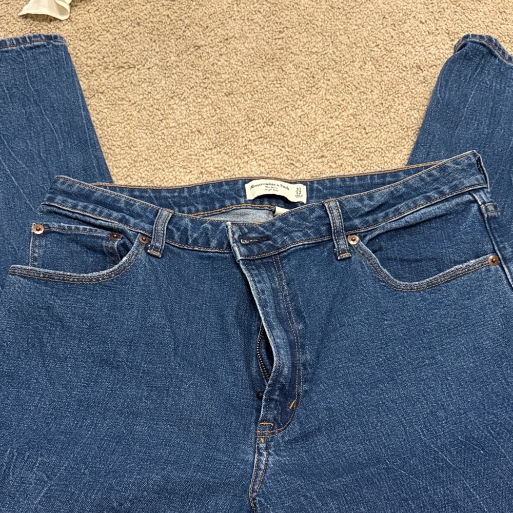 Abercrombie & Fitch High Rise Blue Jeans